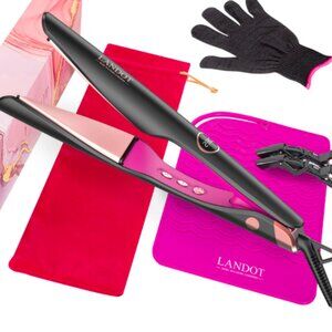 LANDOT New 3in1 Hair Curler Straightener Waver with Negative Ions